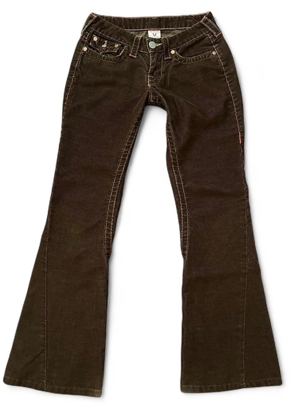 Vintage True Religion Brown Corduroy Flare Pants